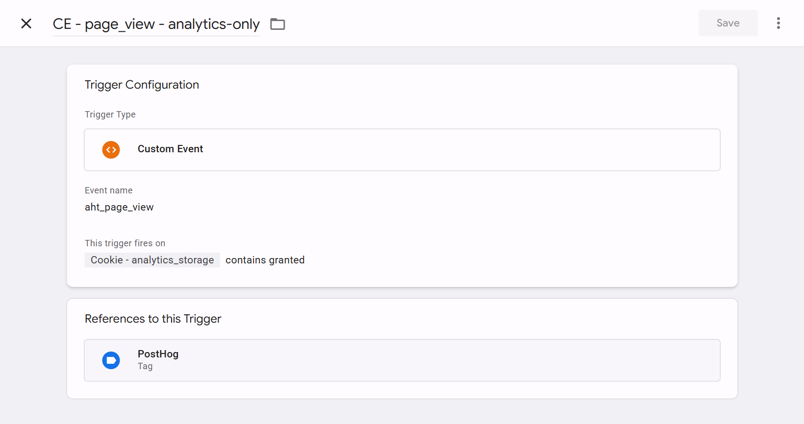 GTM trigger firing PostHog only on consent granted
