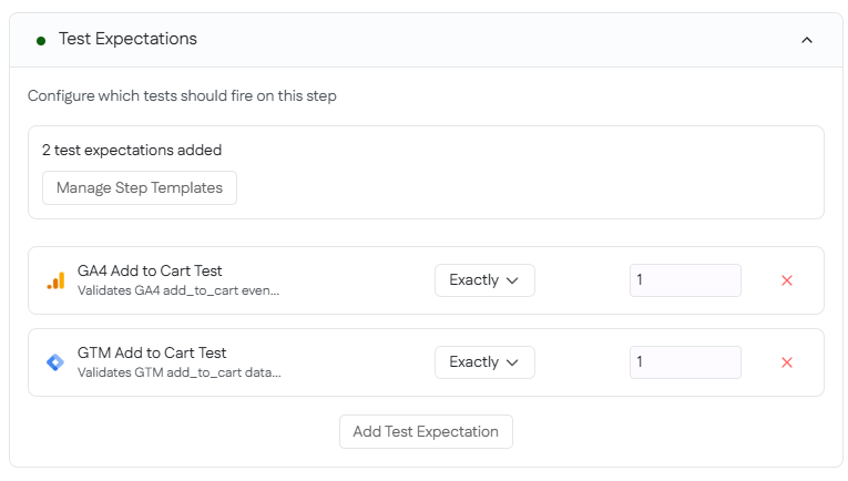 Test Expectations